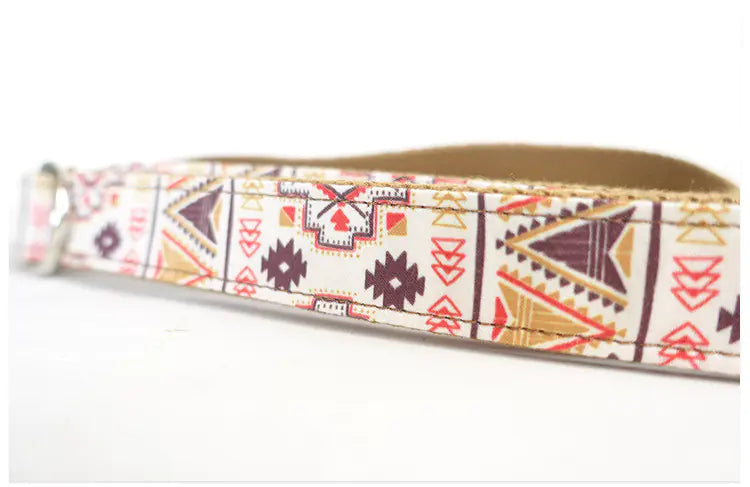 Dog Collar and Leash Set with Bowtie