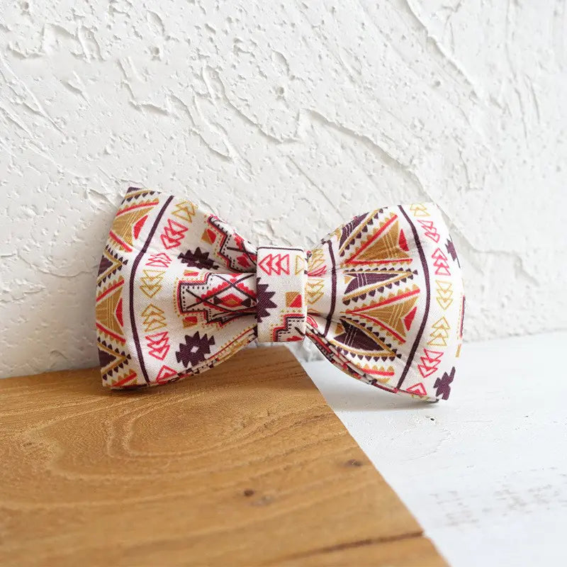 Dog Collar and Leash Set with Bowtie
