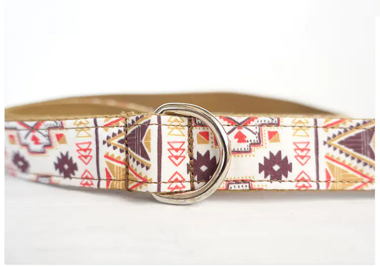 Dog Collar and Leash Set with Bowtie