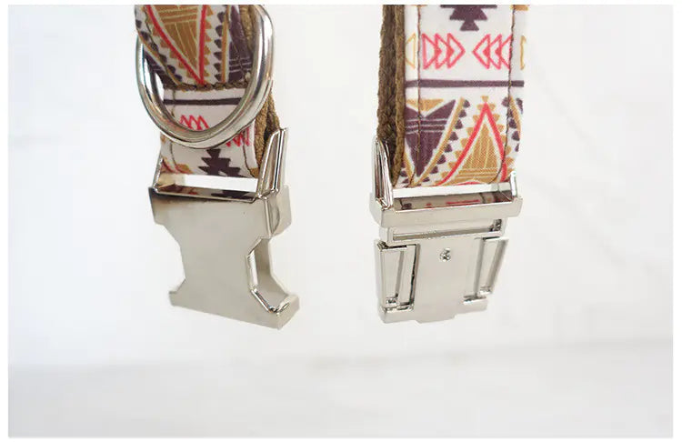 Dog Collar and Leash Set with Bowtie