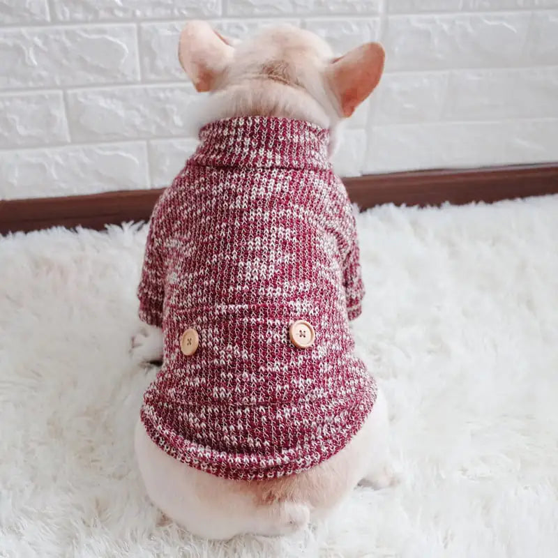 Cozy Chic Turtleneck Dog Sweater
