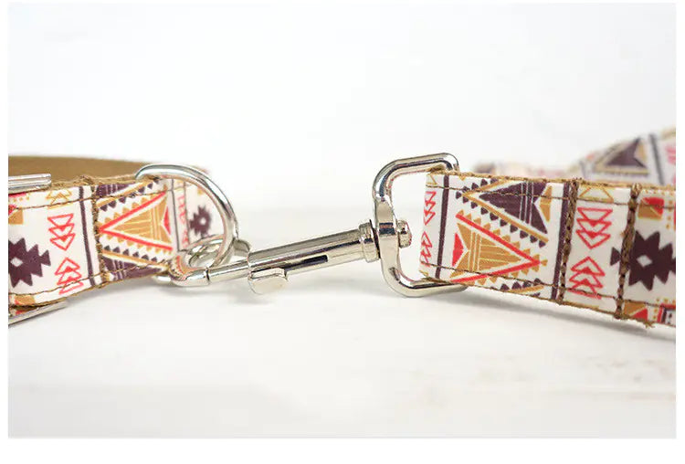 Dog Collar and Leash Set with Bowtie