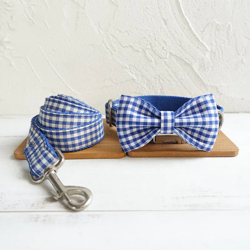 Bowtie Collar and Leash Set for Dogs