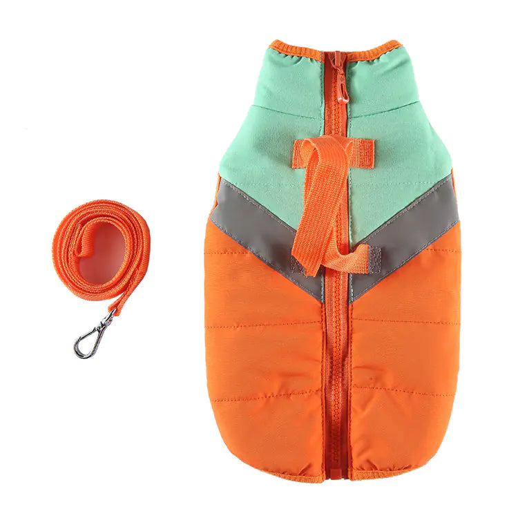 Retro Padded Winter Dog Vest
