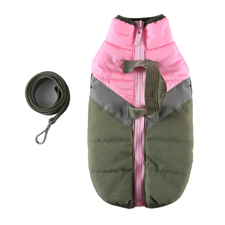 Retro Padded Winter Dog Vest