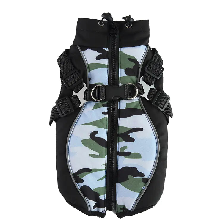 Retro Padded Winter Dog Vest